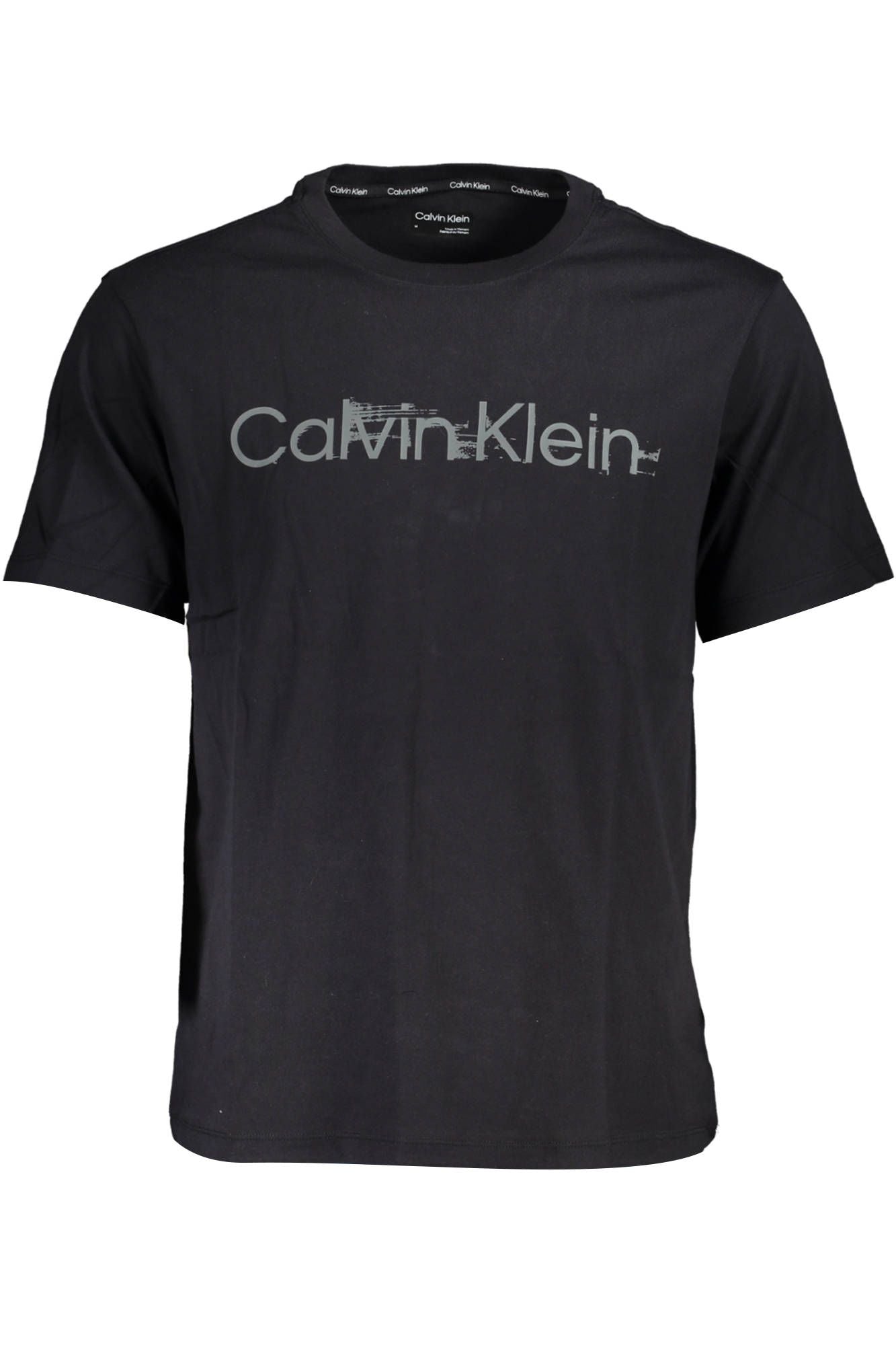Black Cotton Men T-Shirt