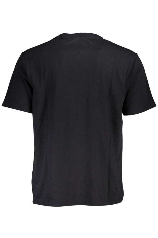 Black Cotton Men T-Shirt