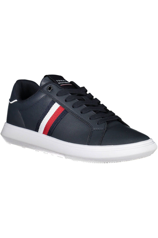 Blue Polyester Men Sneaker