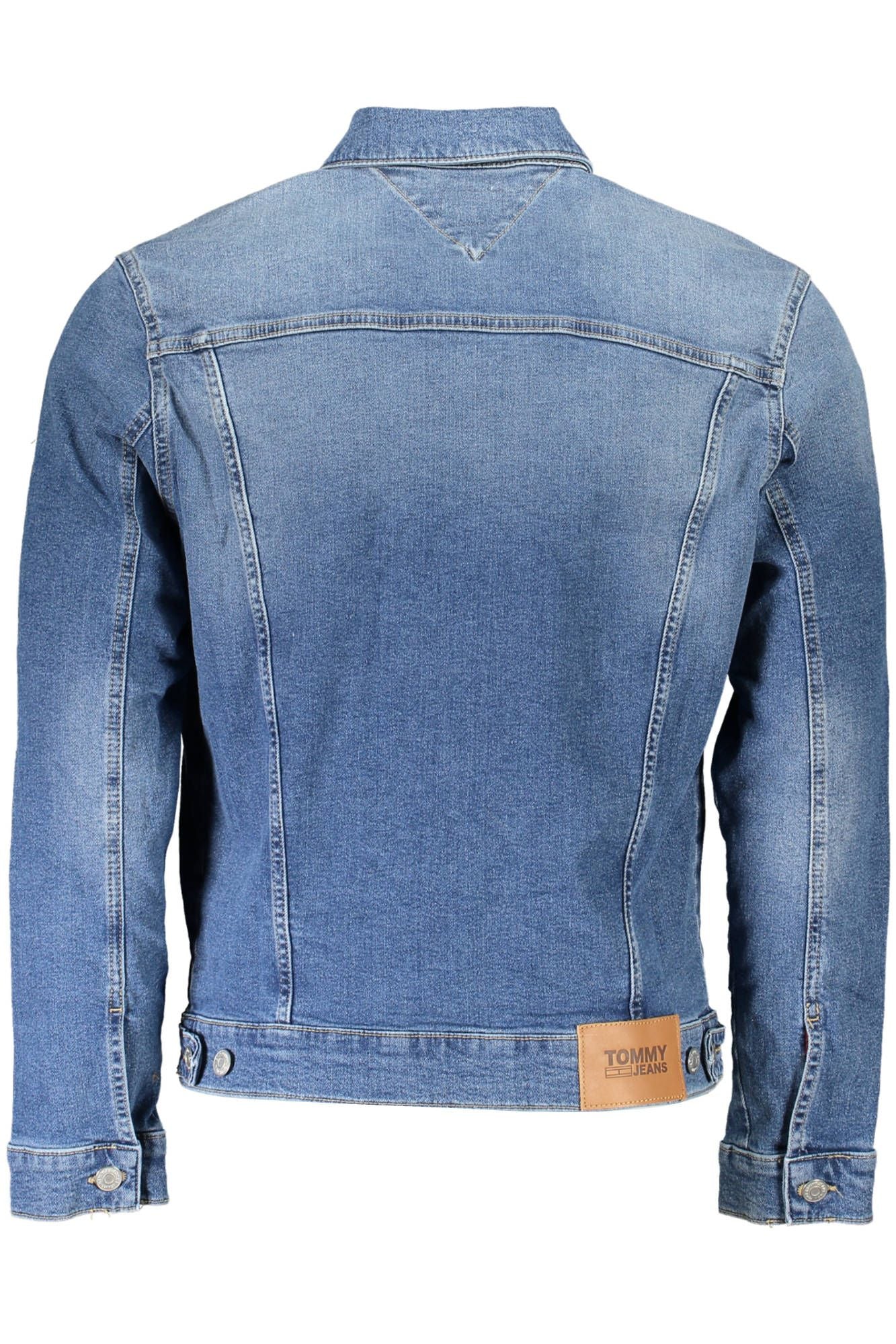 Blue Cotton Men Jacket