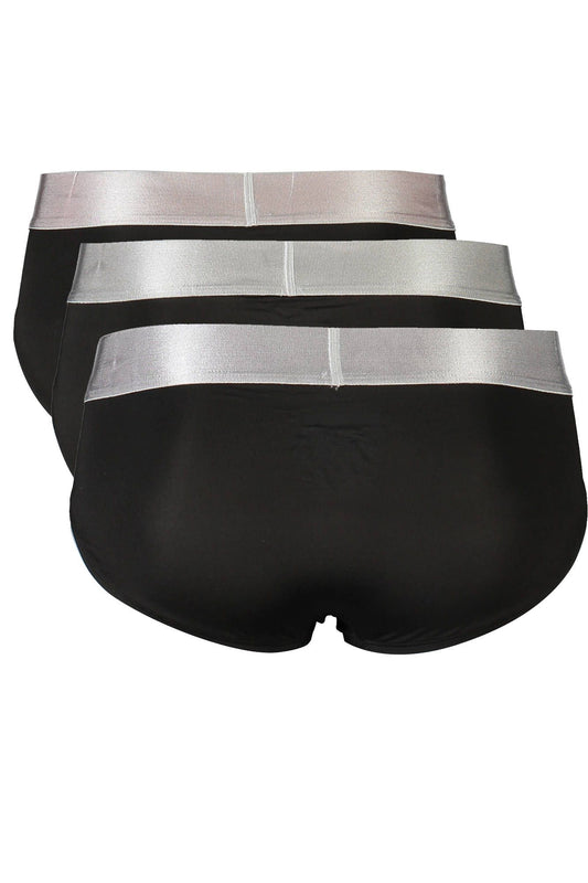 Black Nylon Men Brief