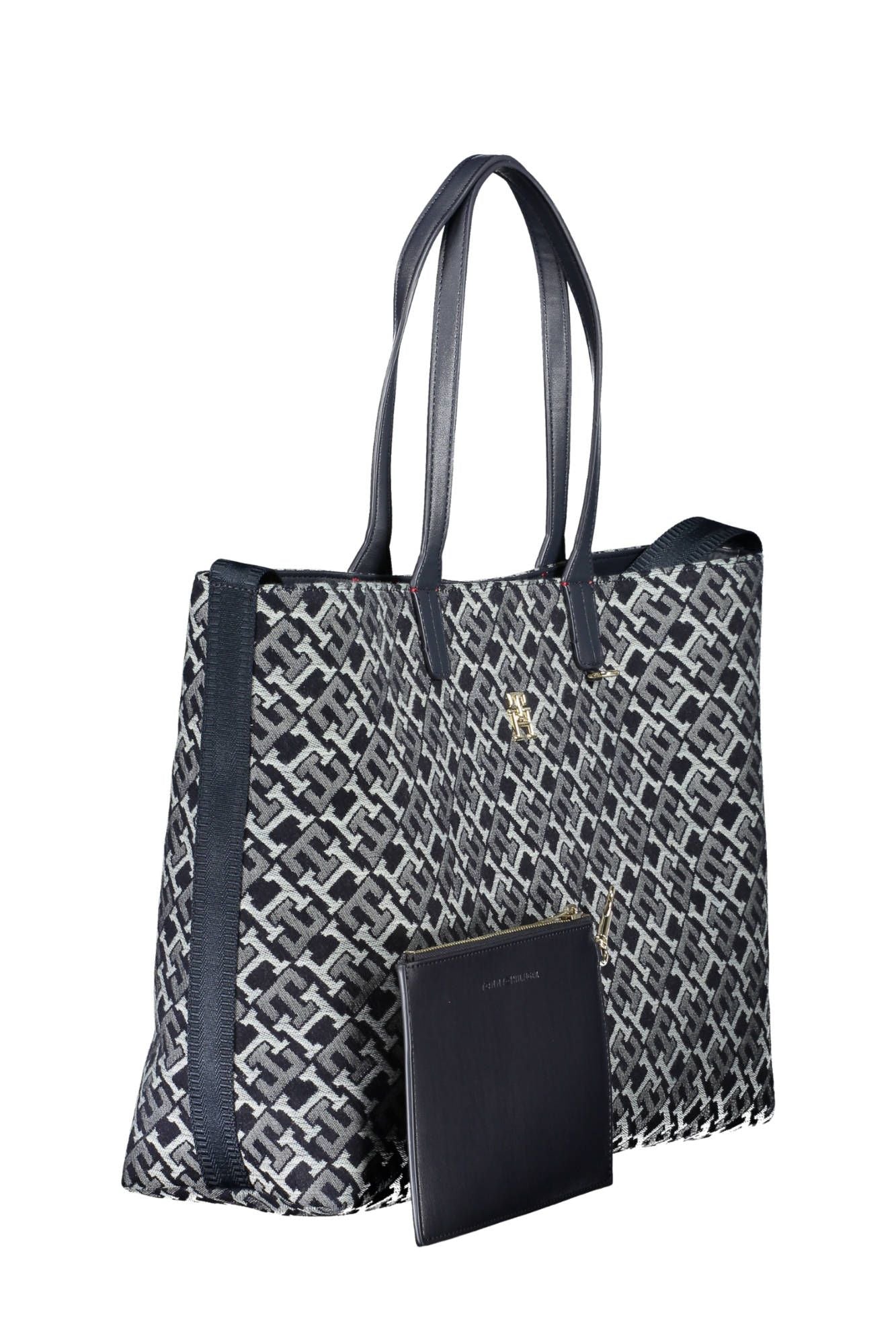 Blue Cotton Women Handbag