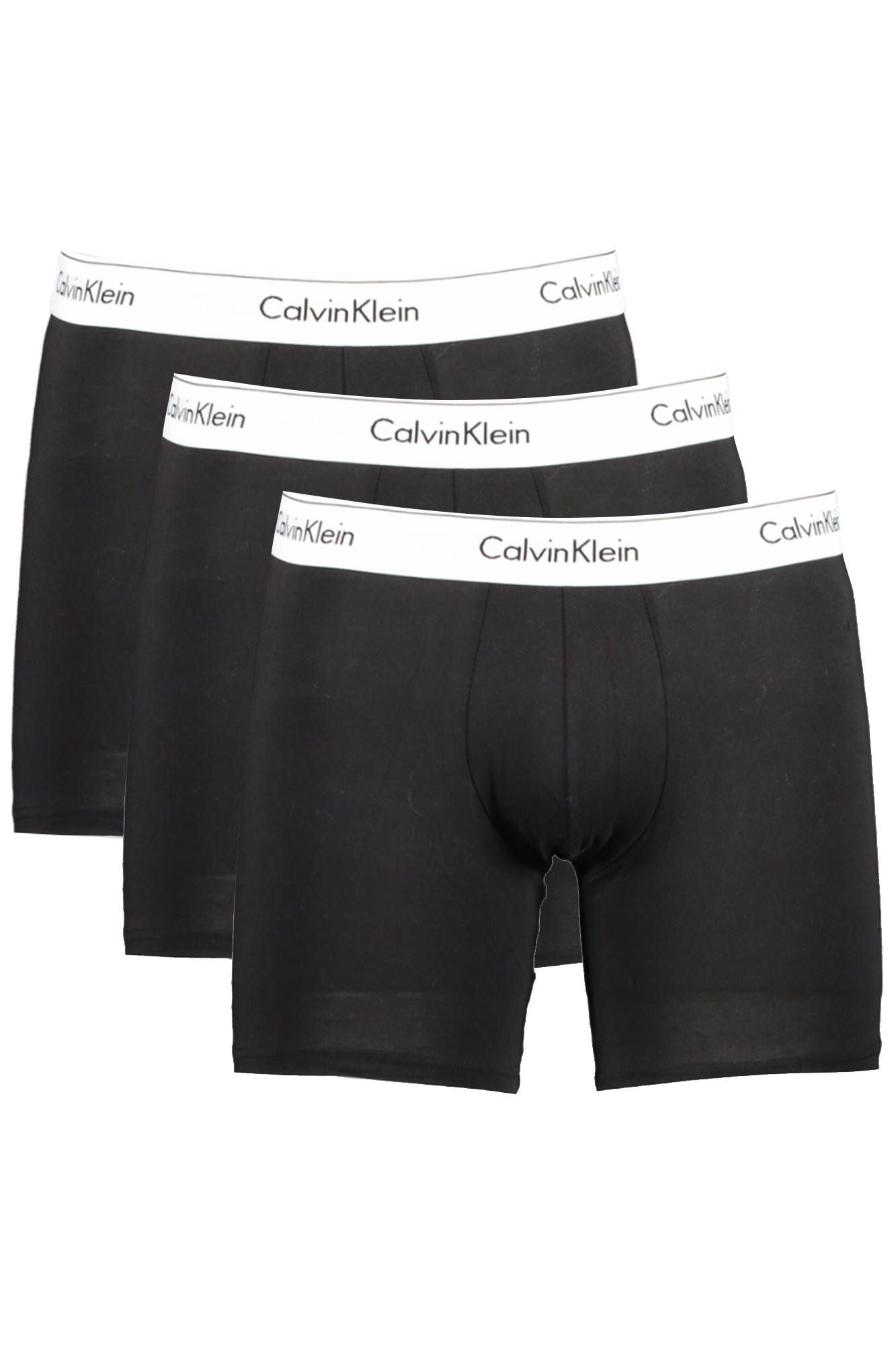 Black Cotton Men Boxer Brief