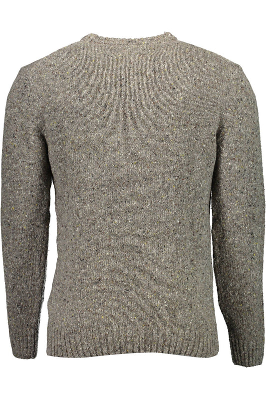 Gray Wool Men Sweater
