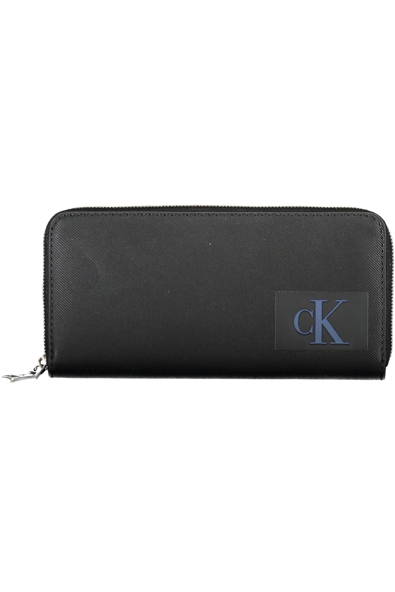Black Polyurethane Women Wallet