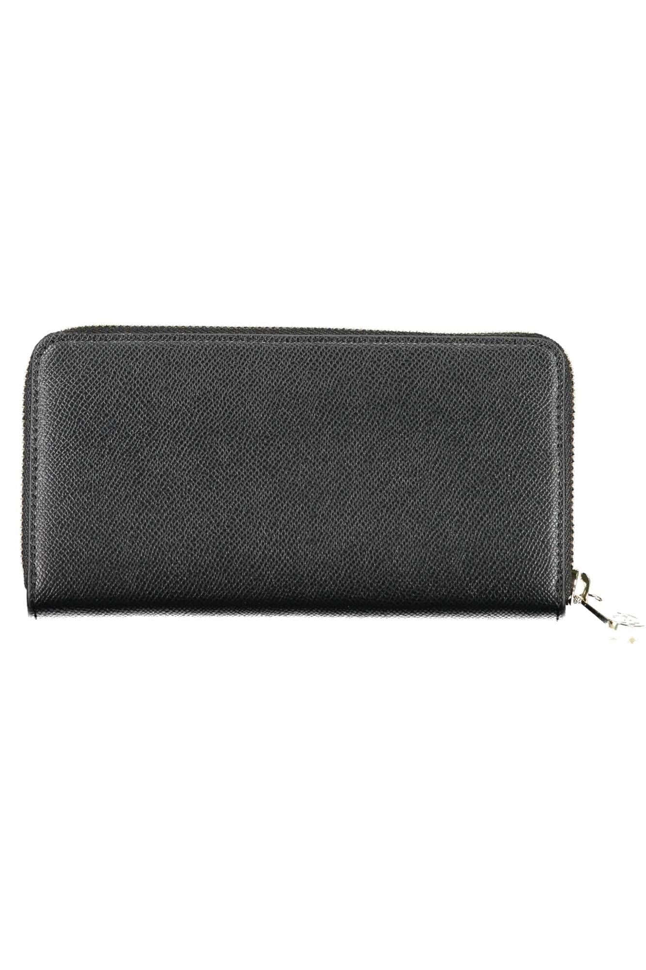 Black Polyurethane Women Wallet