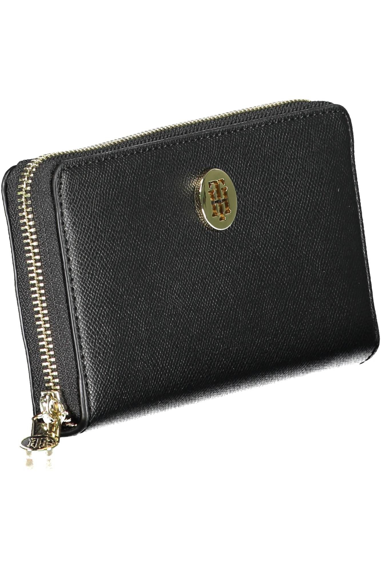 Black Polyurethane Women Wallet