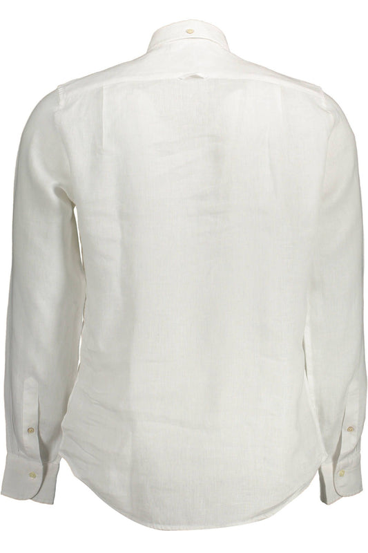 White Linen Men Shirt