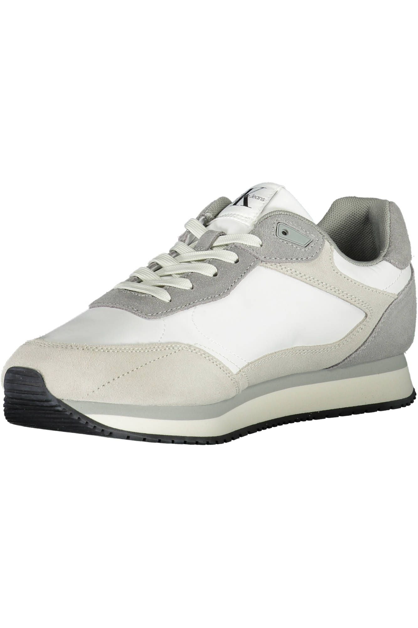 White Polyester Men Sneaker