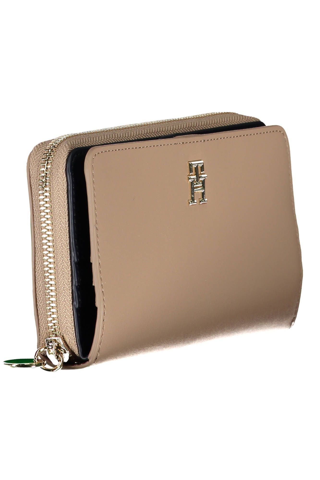 Beige Polyurethane Women Wallet