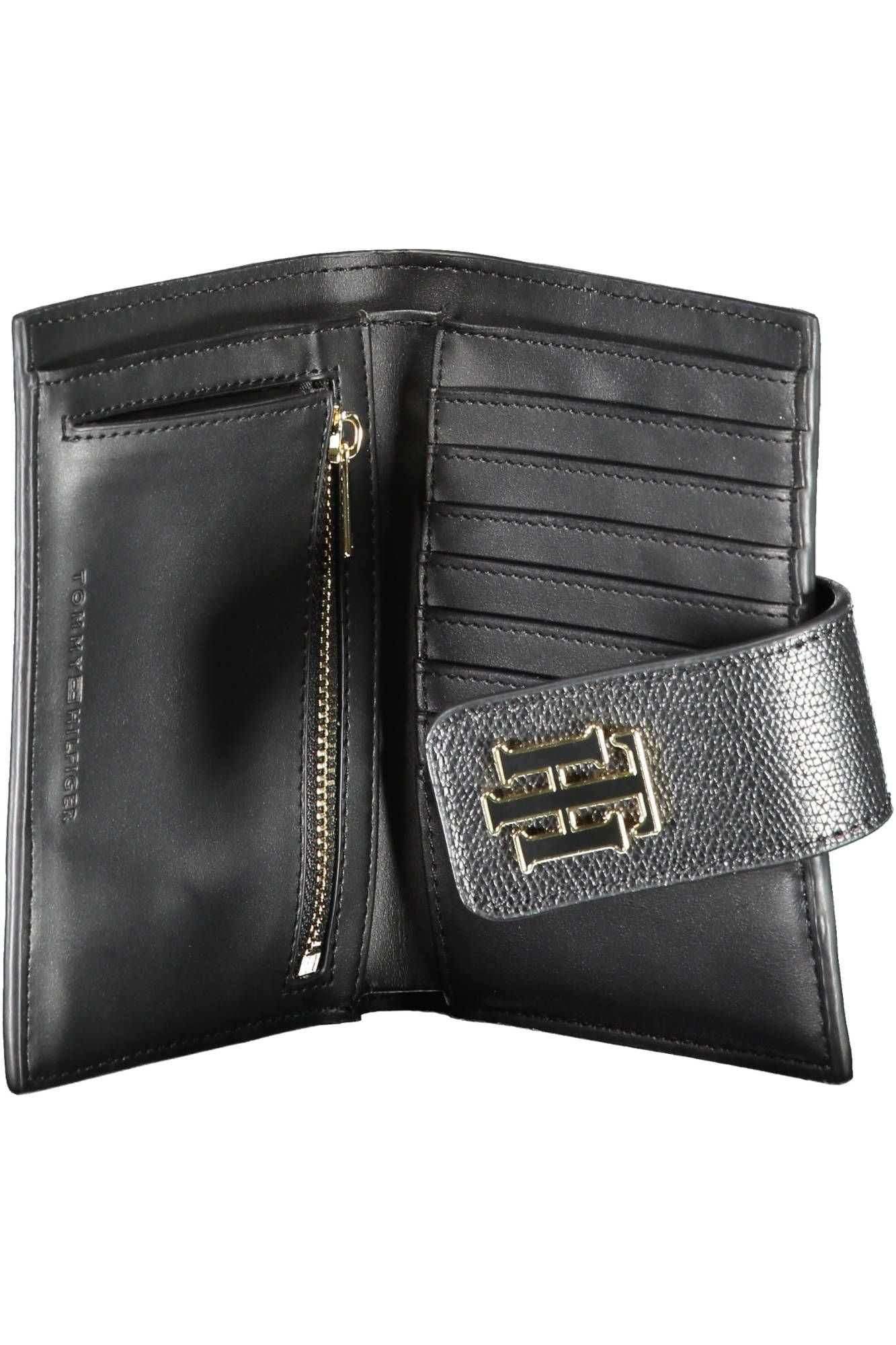 Black Polyurethane Women Wallet