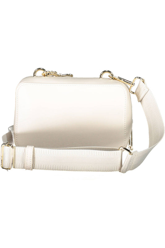 White Polyurethane Women Handbag