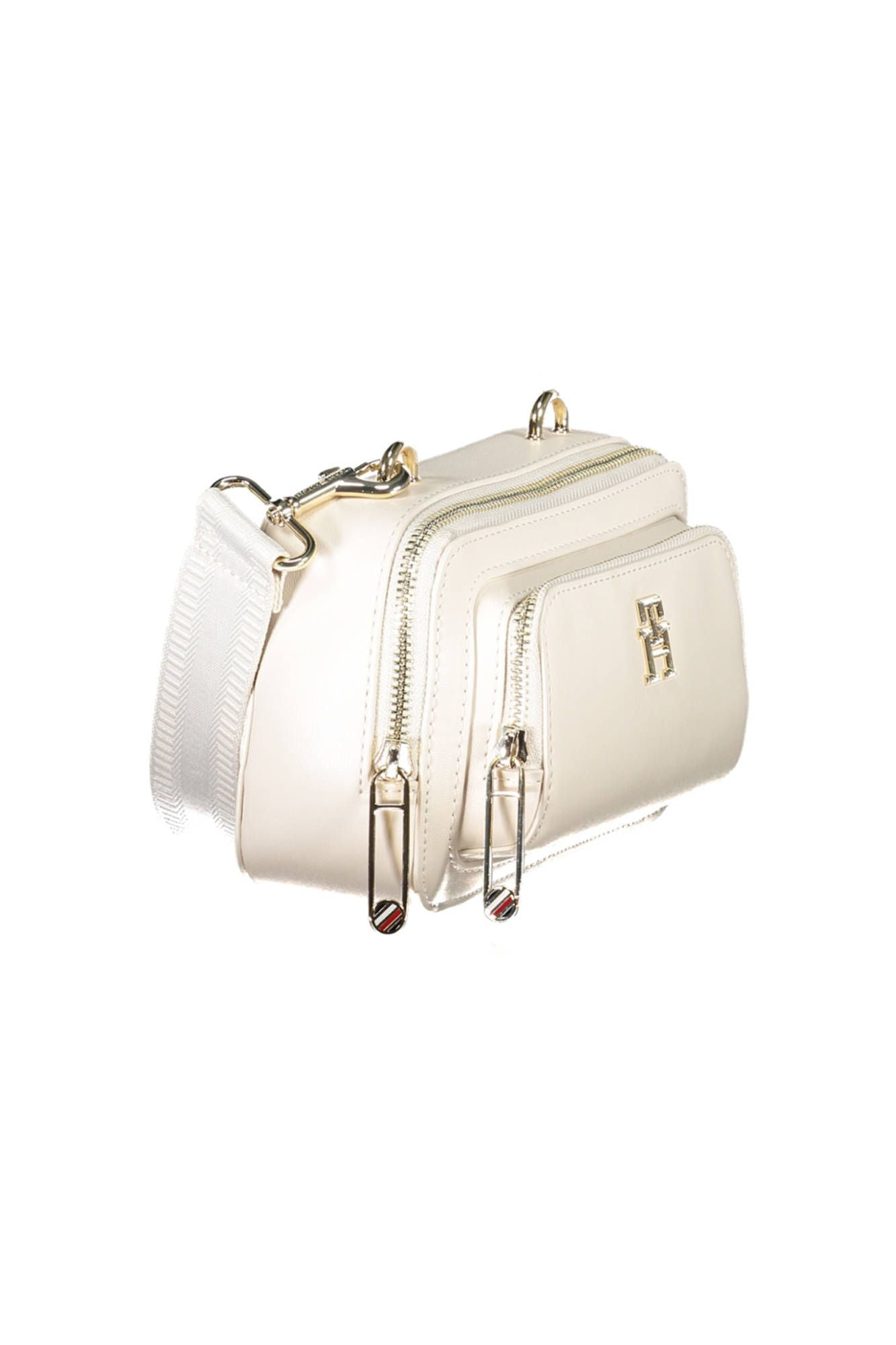White Polyurethane Women Handbag