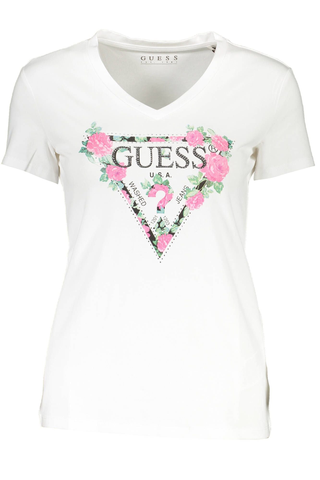 White Cotton Women T-Shirt