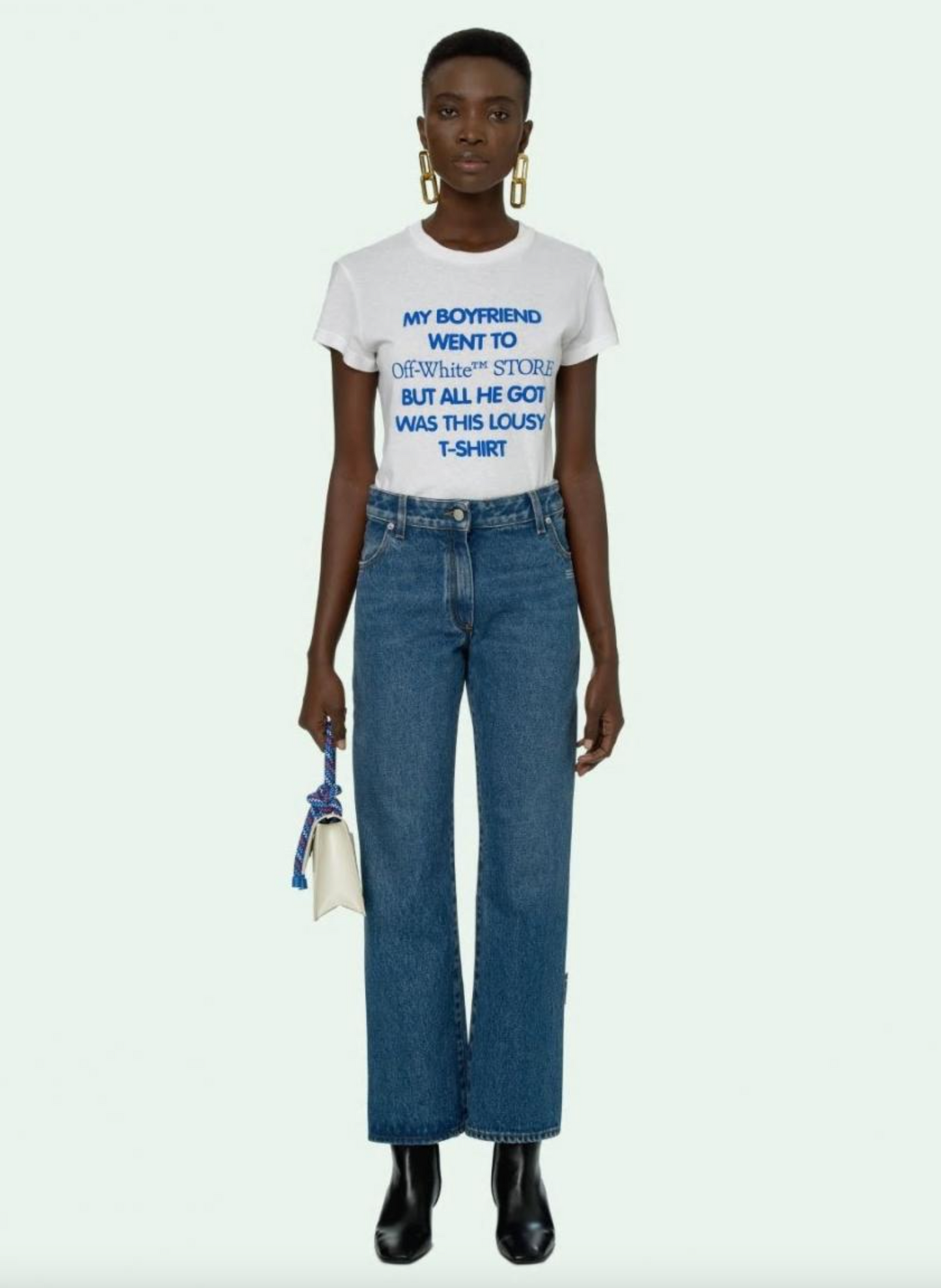 Blue Cotton Women's Jeans