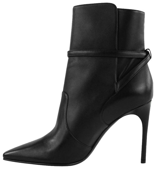 Black Calfskin Women's Ankle Boot
