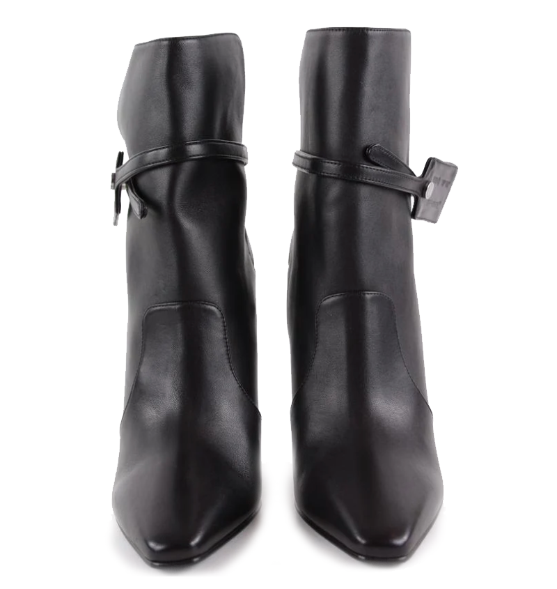 Black Calfskin Women's Ankle Boot