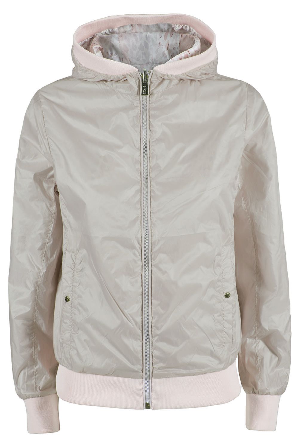 Beige Polyester Women Jacket