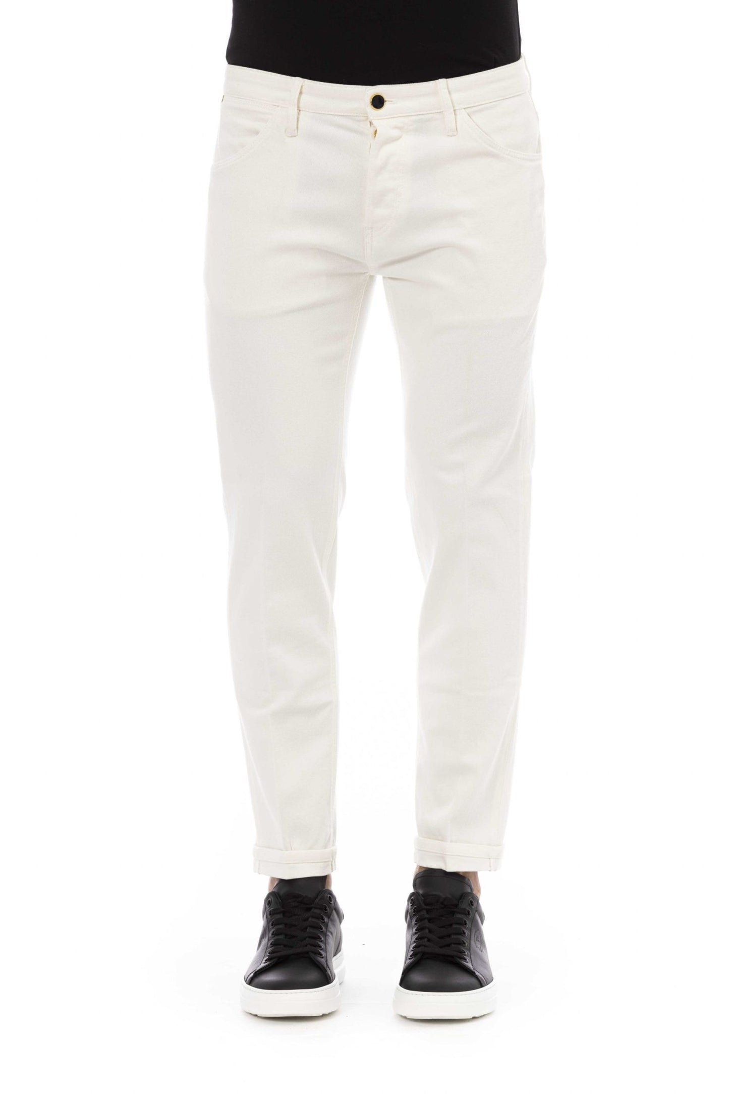 White Cotton Men's Jean