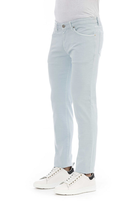 Light-Blue Cotton Men Jeans