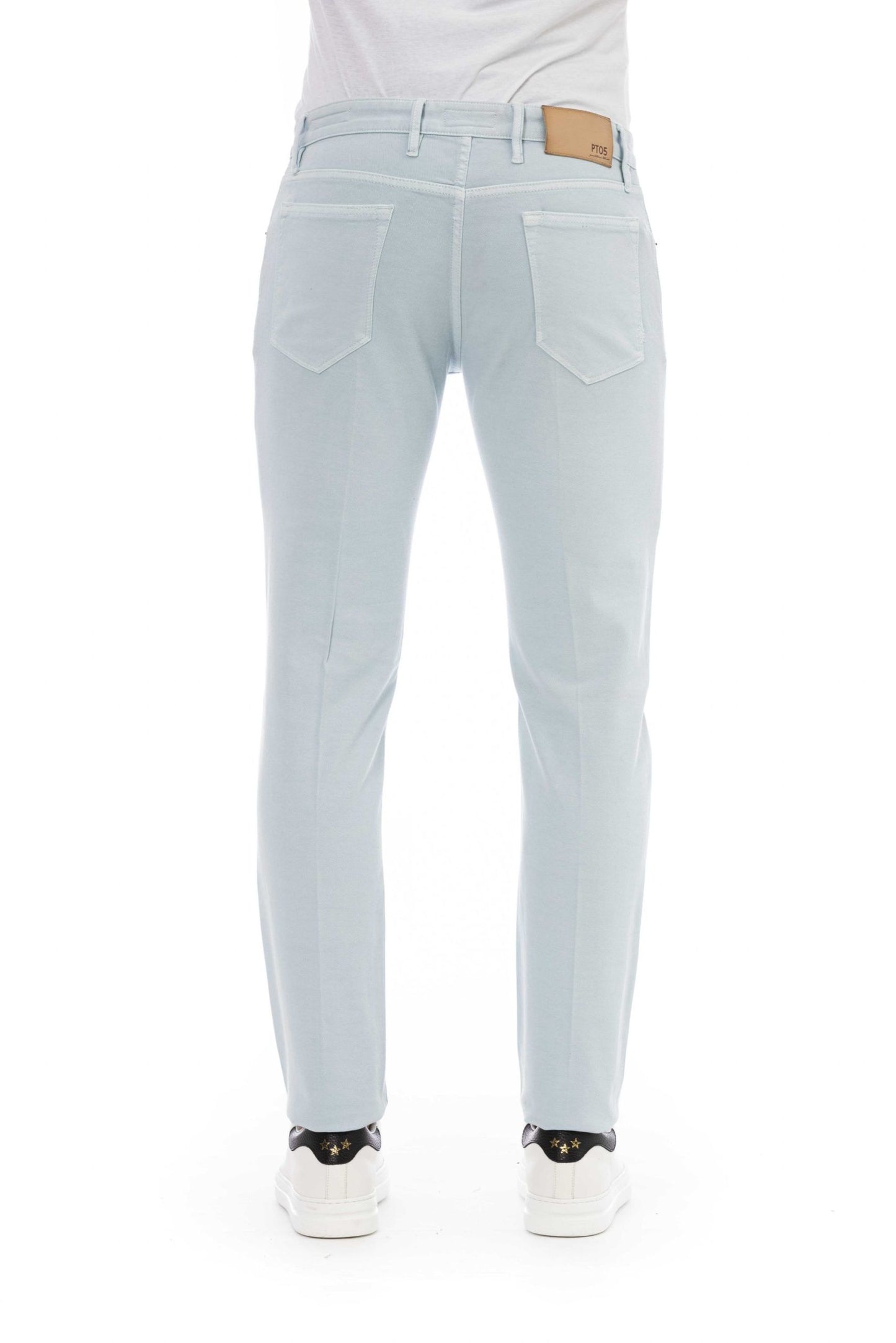 Light-Blue Cotton Men Jeans