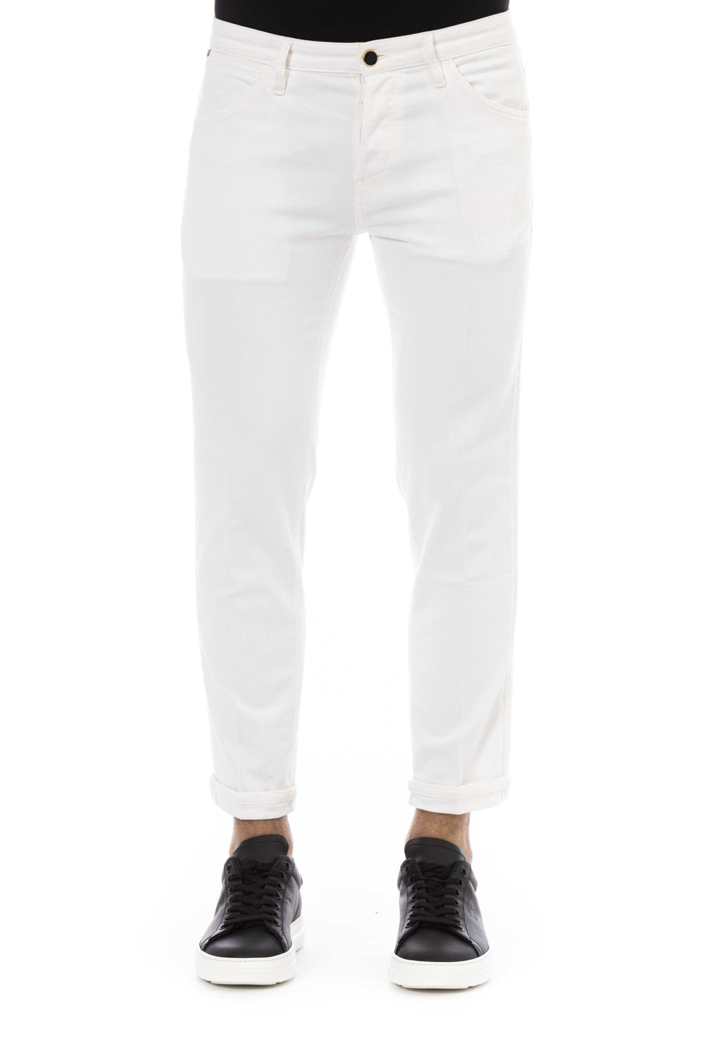 White Cotton Men's Jeans