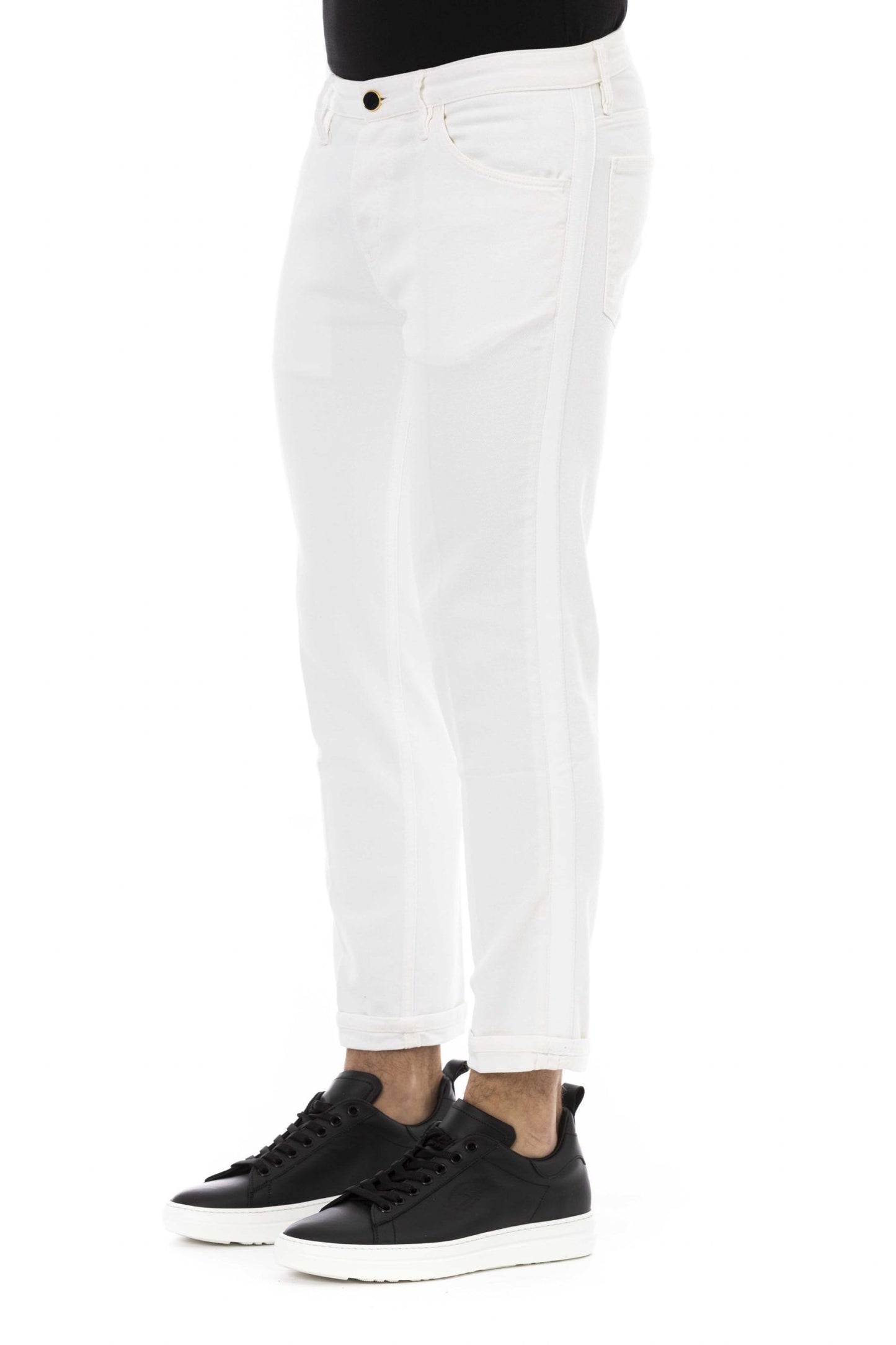 White Cotton Men's Jeans
