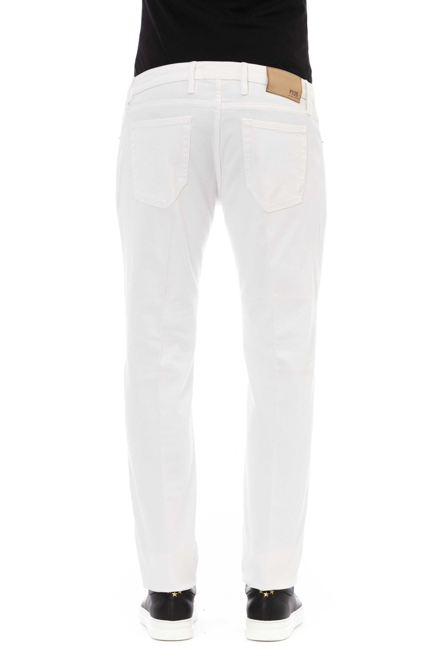 White Cotton Men Jeans