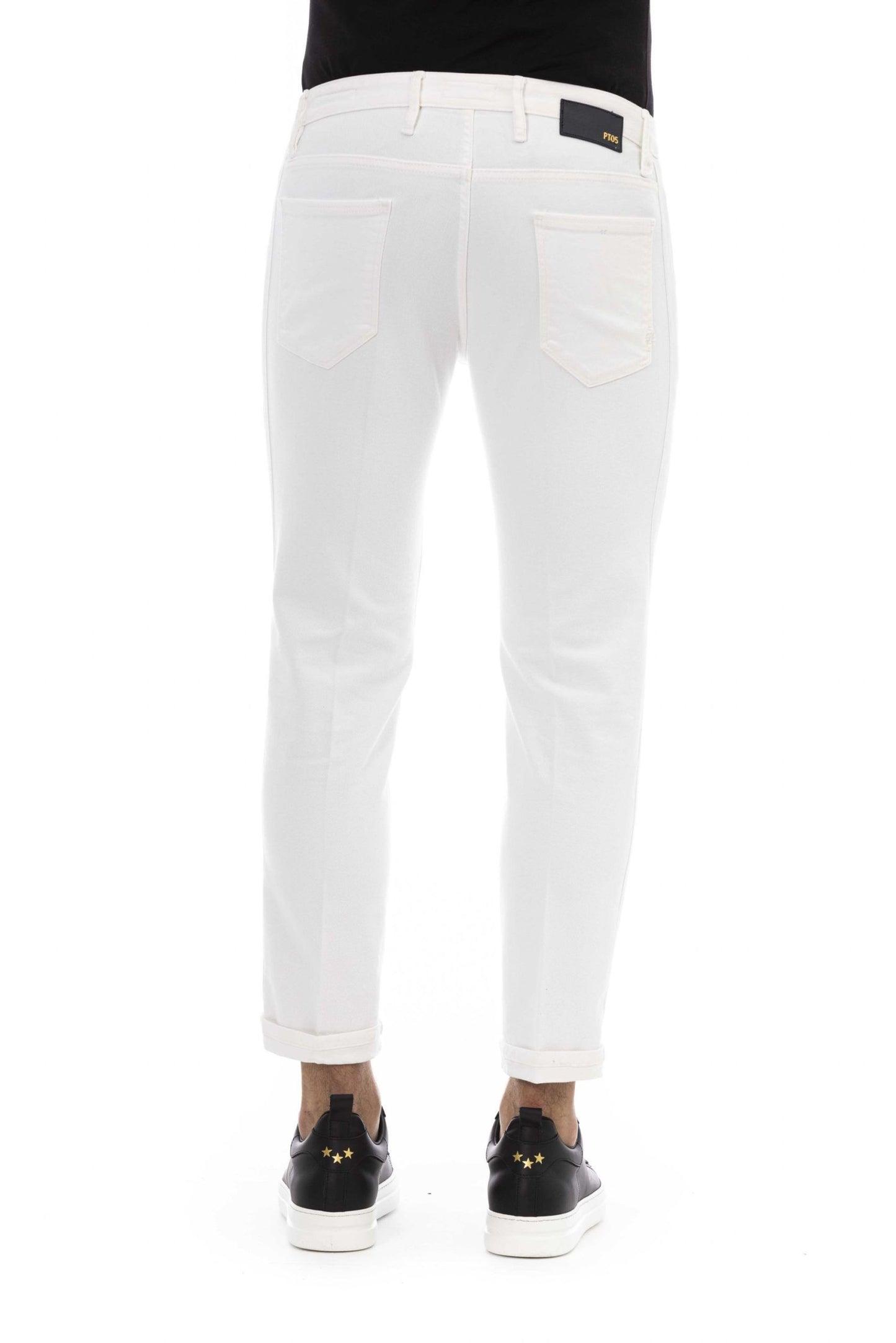 White Cotton Men's Jeans