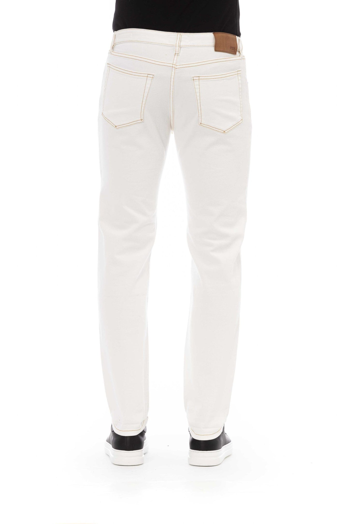 White Cotton Men's Jeans