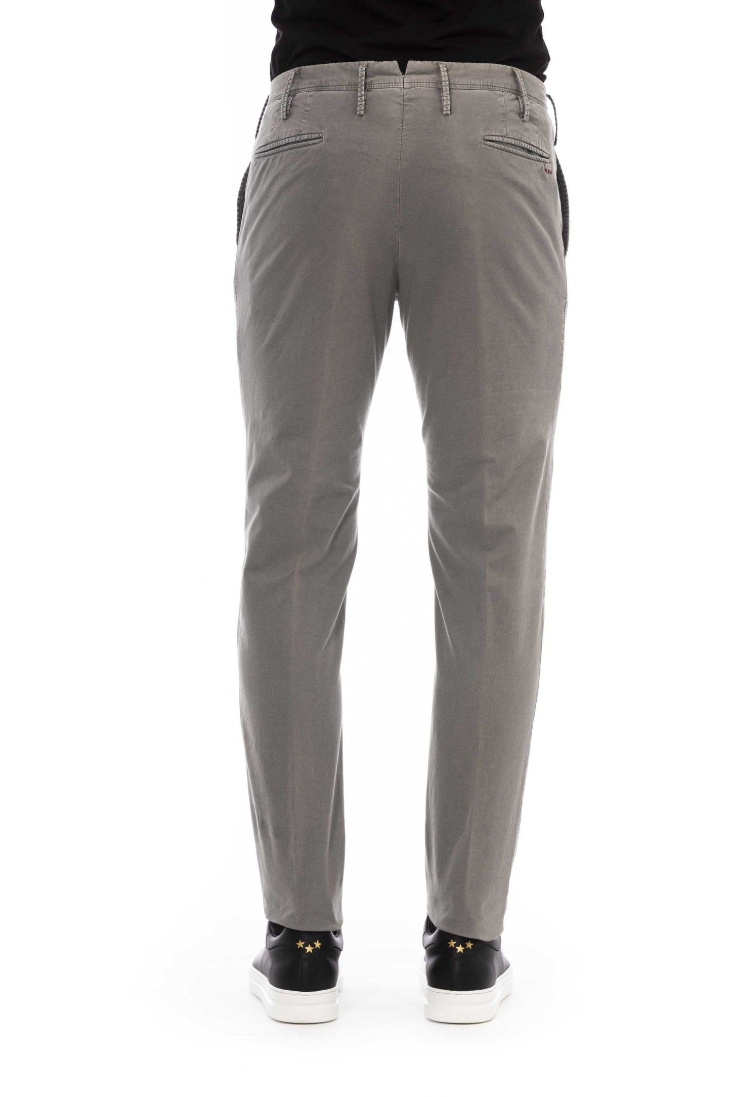 Gray Cotton Men Pant