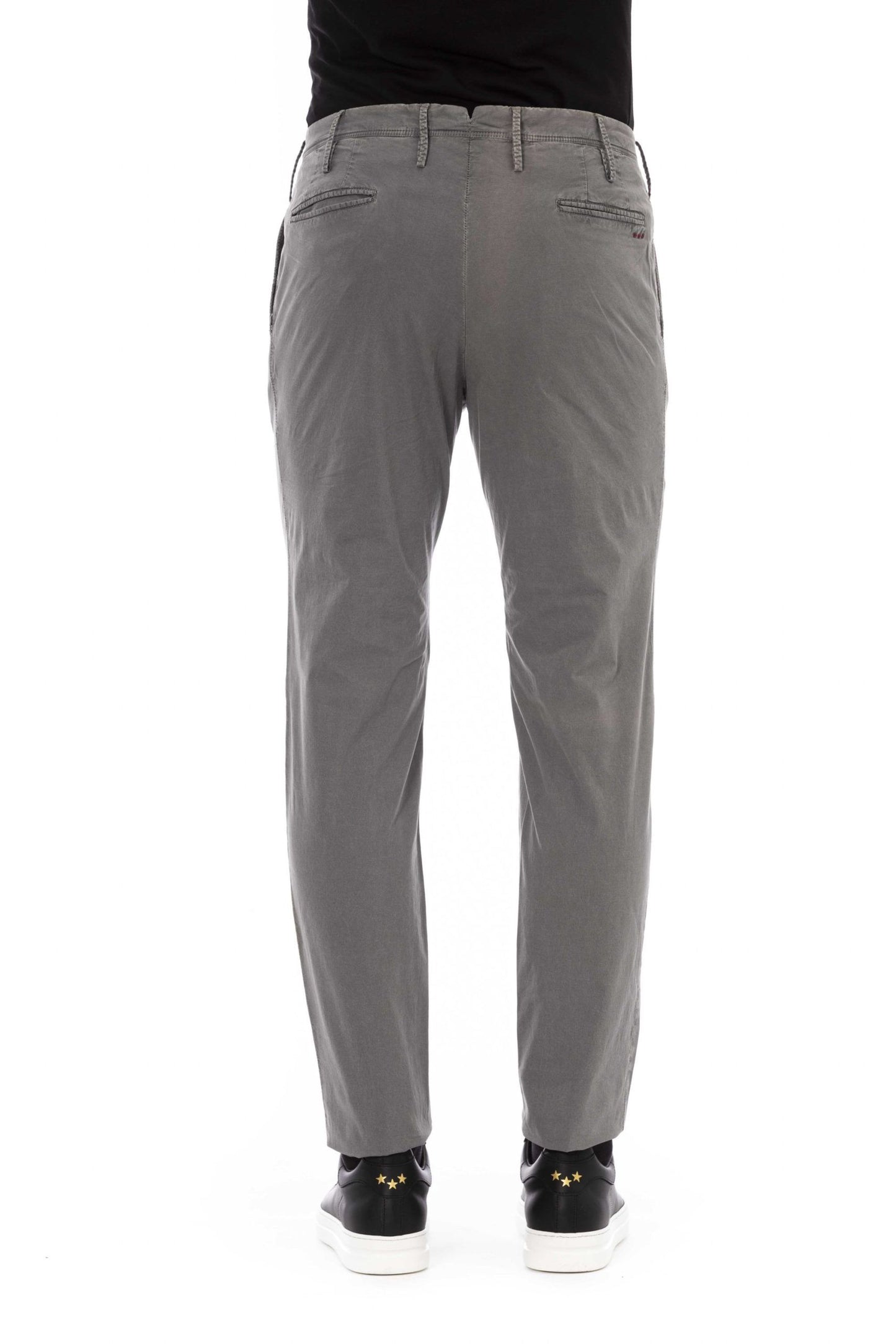 Gray Cotton Men Pant