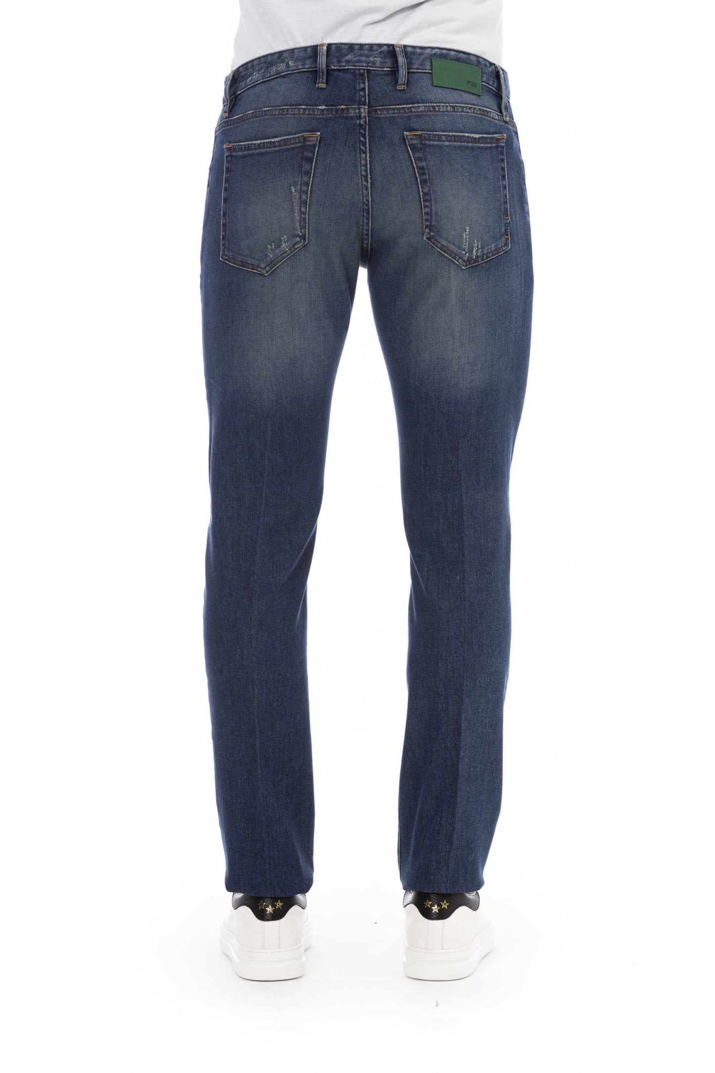 Blue Cotton Men Jeans