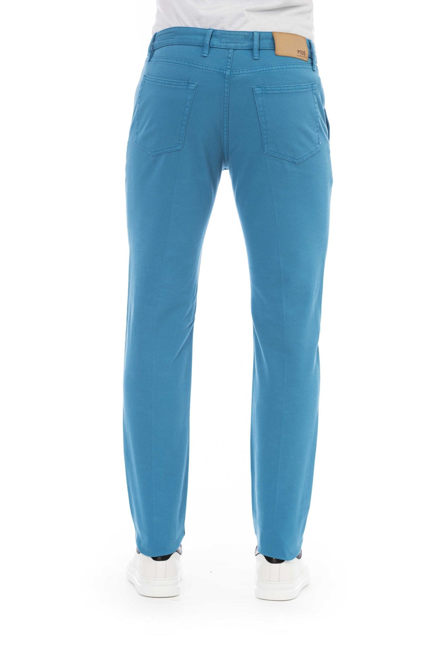 Light-Blue Cotton Men Jeans