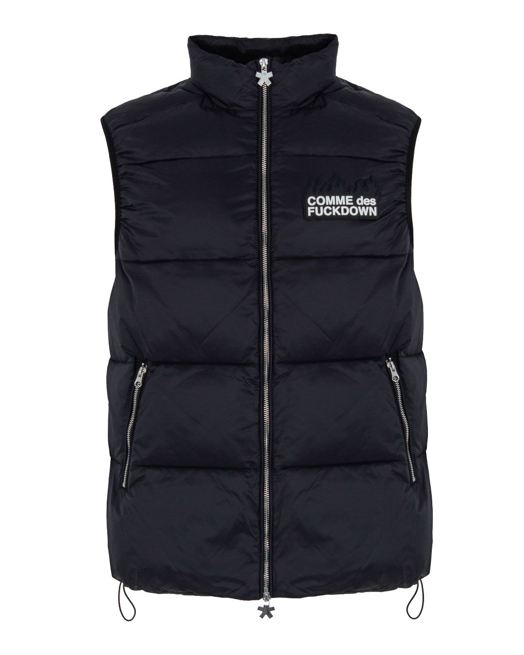 Black Polyester Men Vest