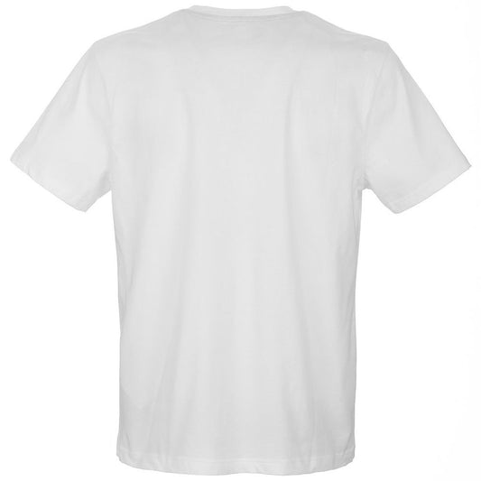 White Cotton Men T-Shirt