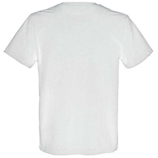White Cotton Men T-Shirt