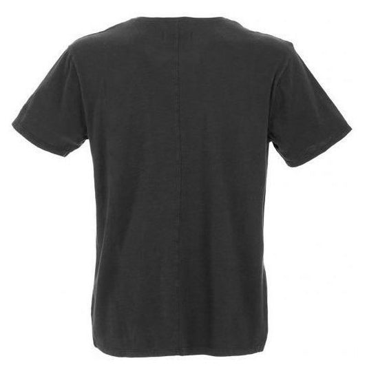 Black Cotton Men T-Shirt