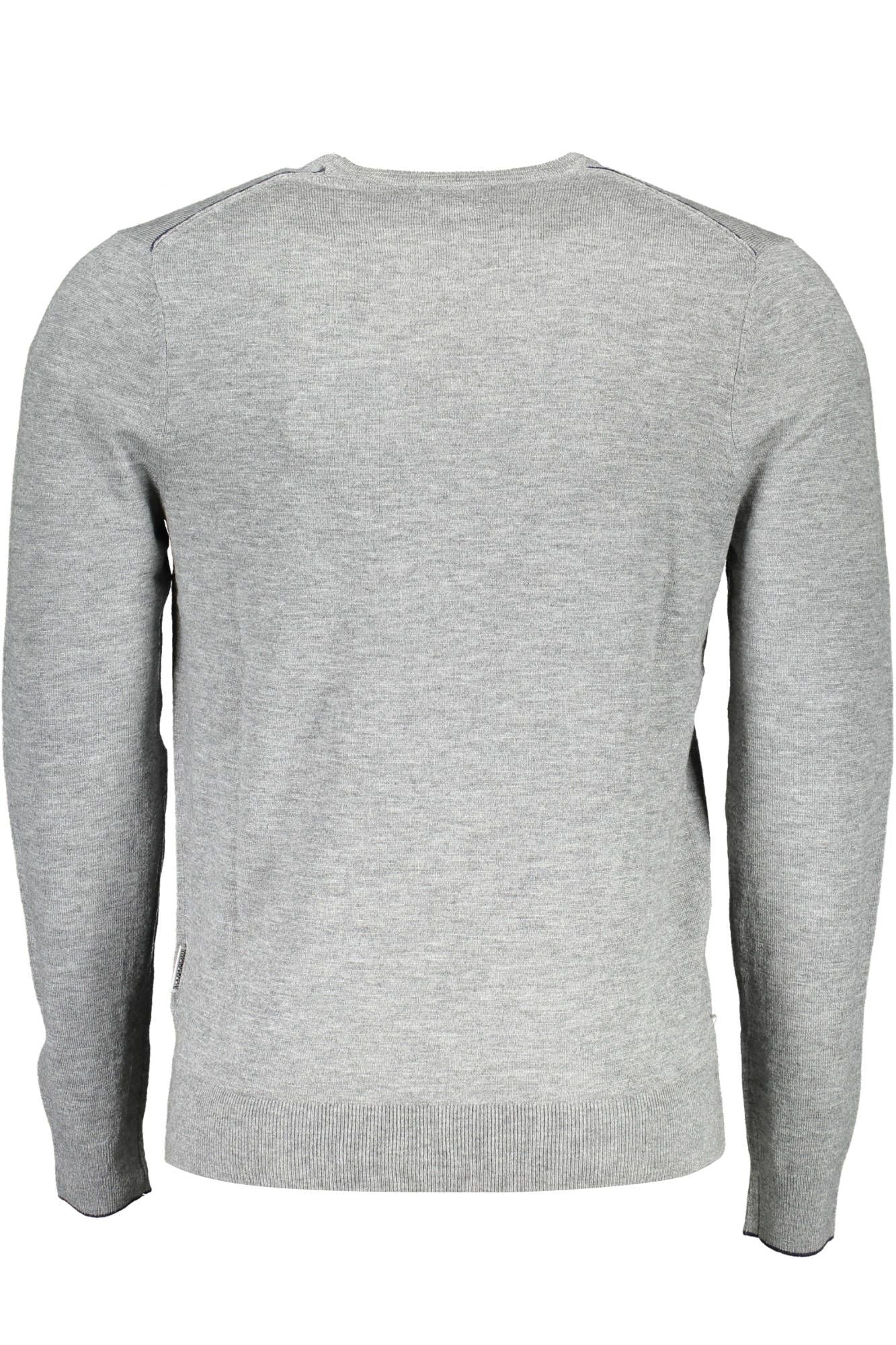 Gray Wool Men Sweater