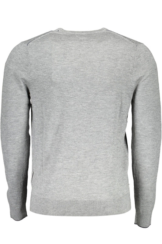 Gray Wool Men Sweater