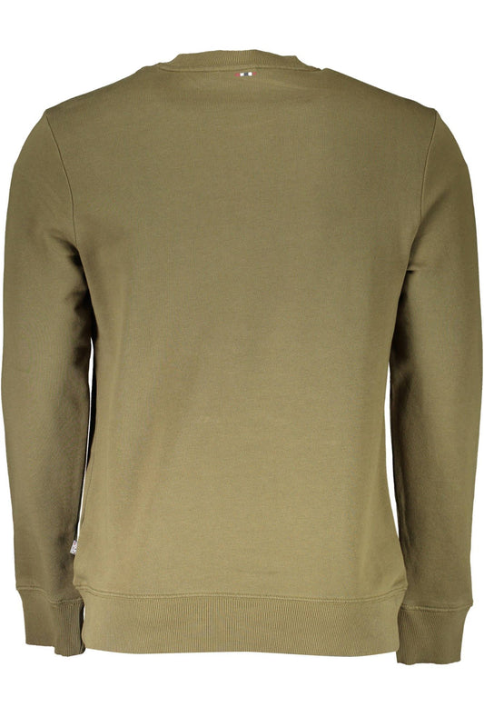 Green Cotton Men Sweater