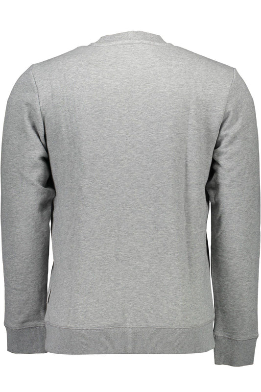 Gray Cotton Men Sweater