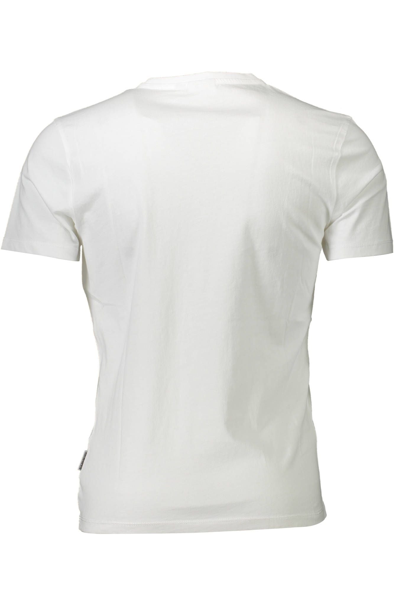 White Cotton Men T-Shirt