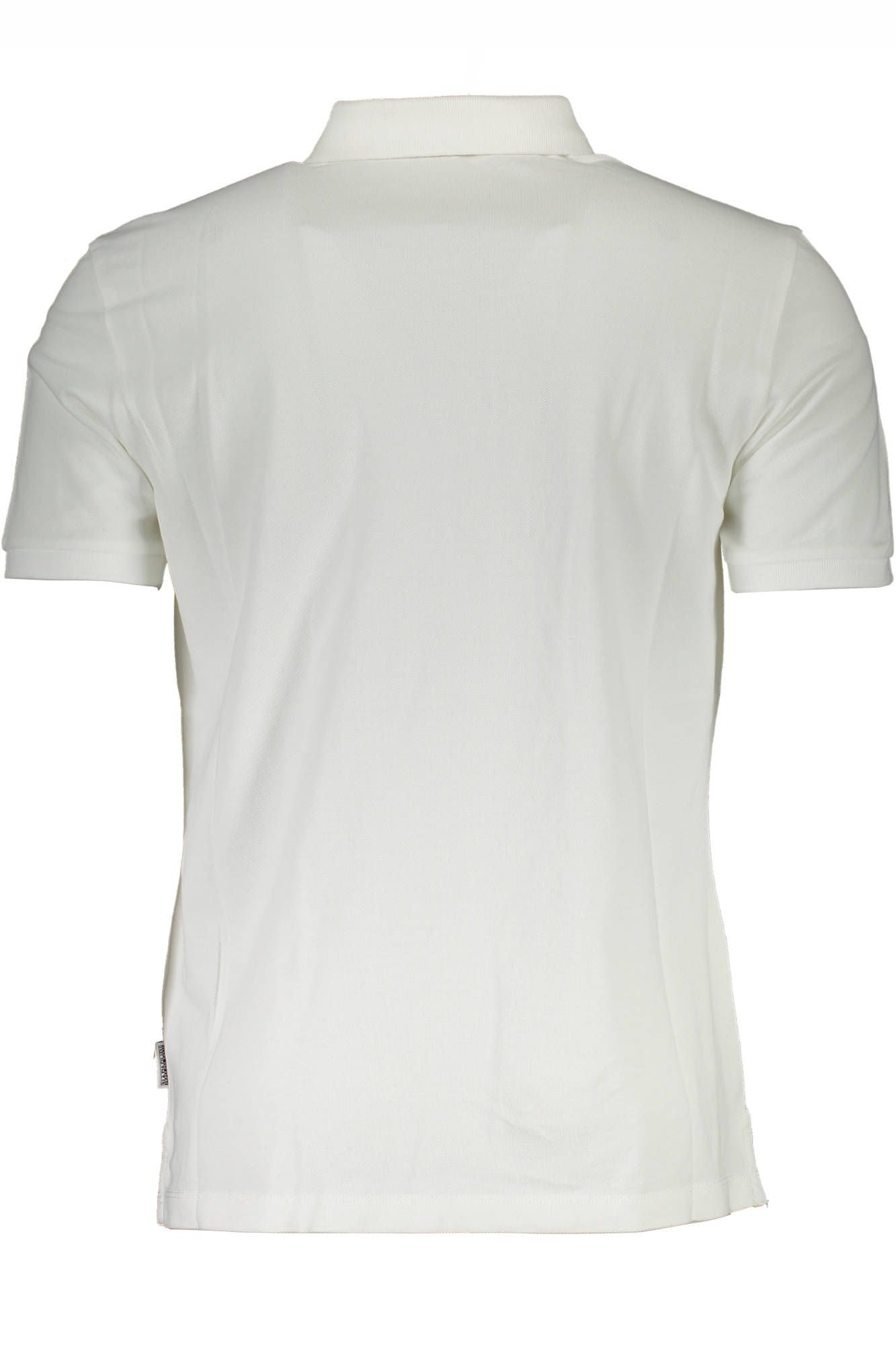 White Cotton Men Polo Shirt