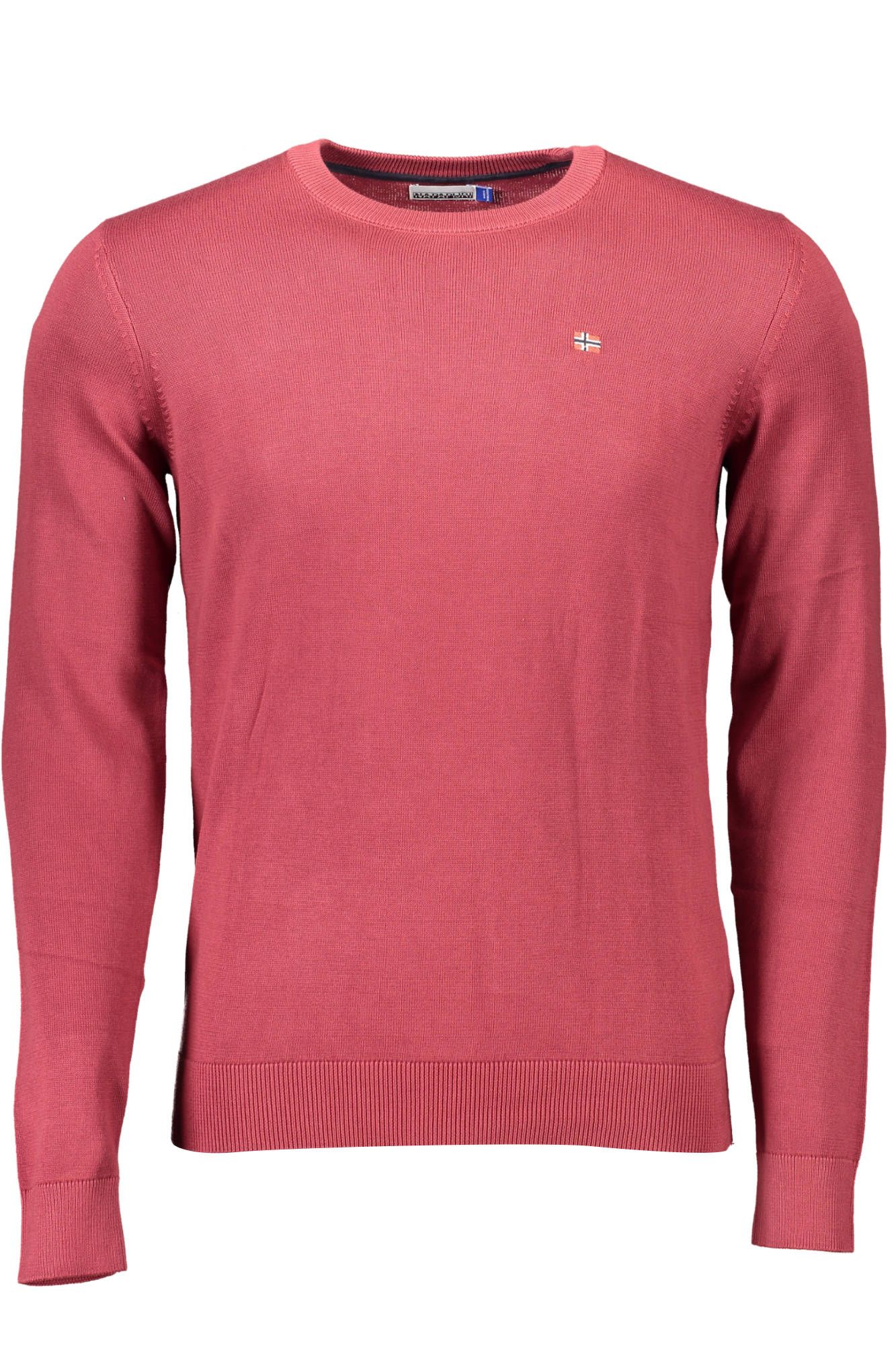 Red Cotton Men Sweater