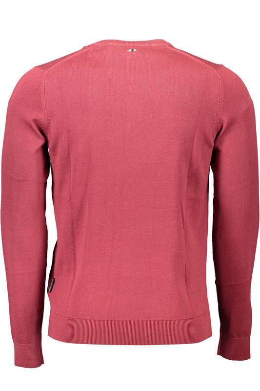 Red Cotton Men Sweater