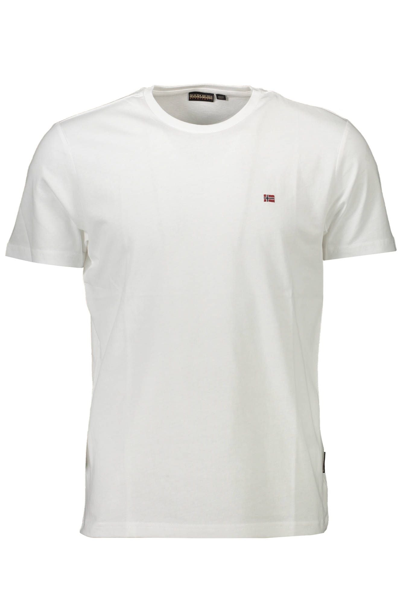 White Cotton Men T-Shirt