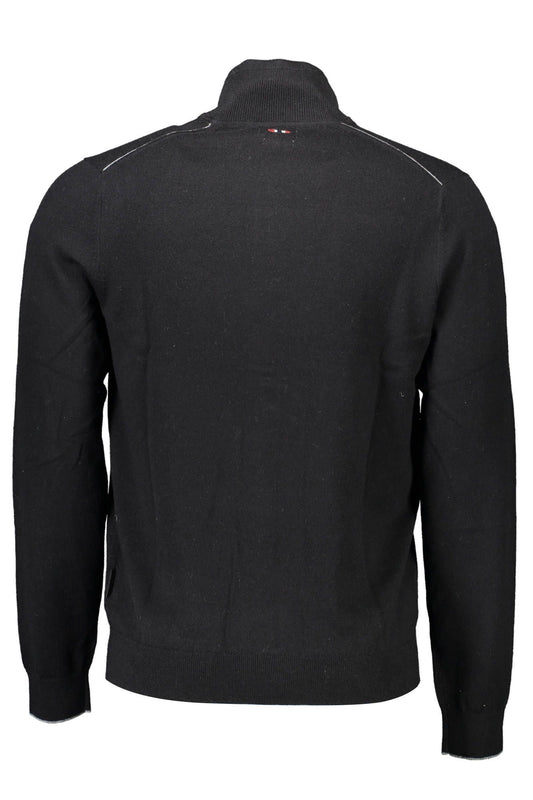 Black Wool Men Sweater