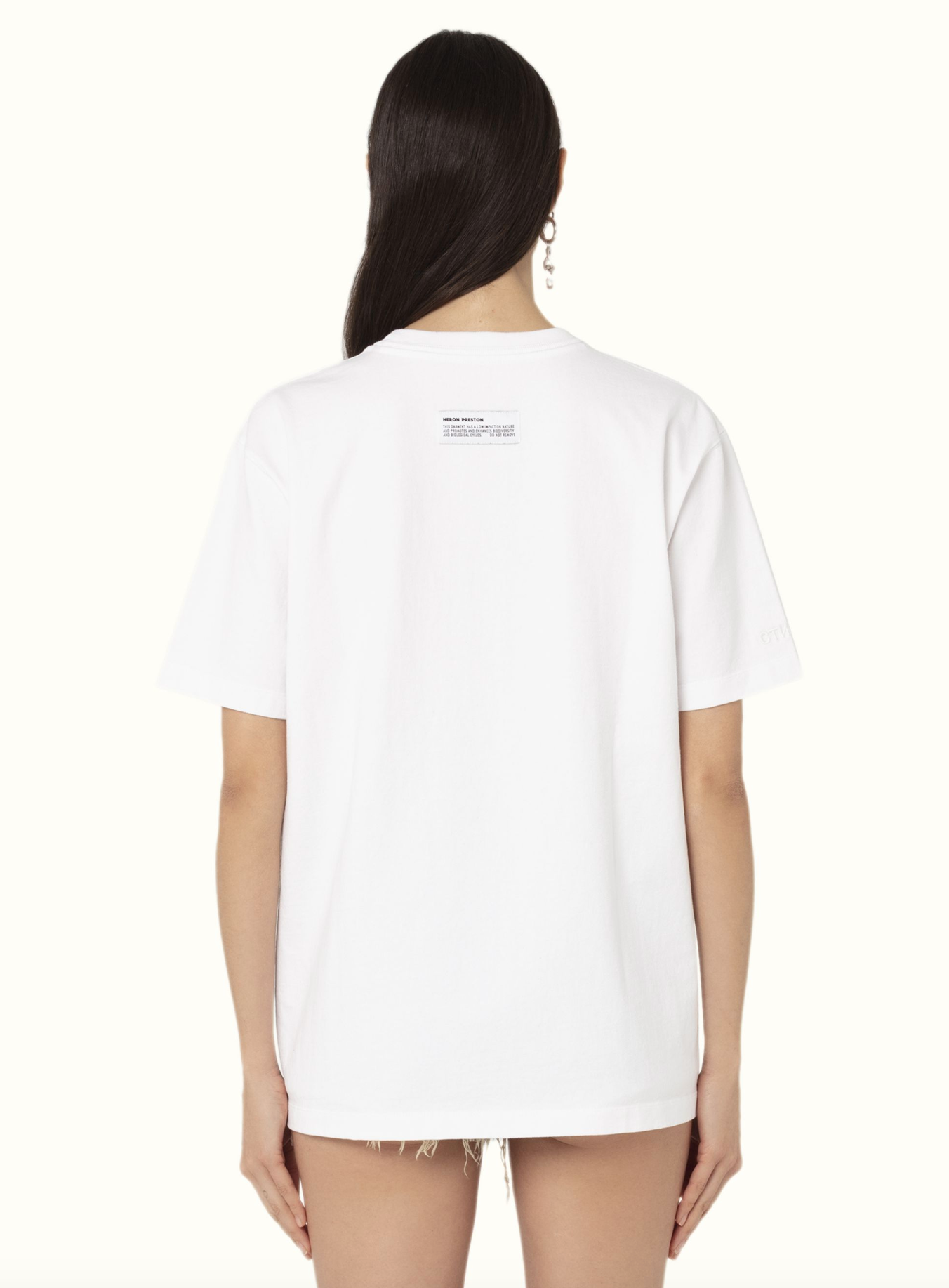 White Cotton Women T-Shirt