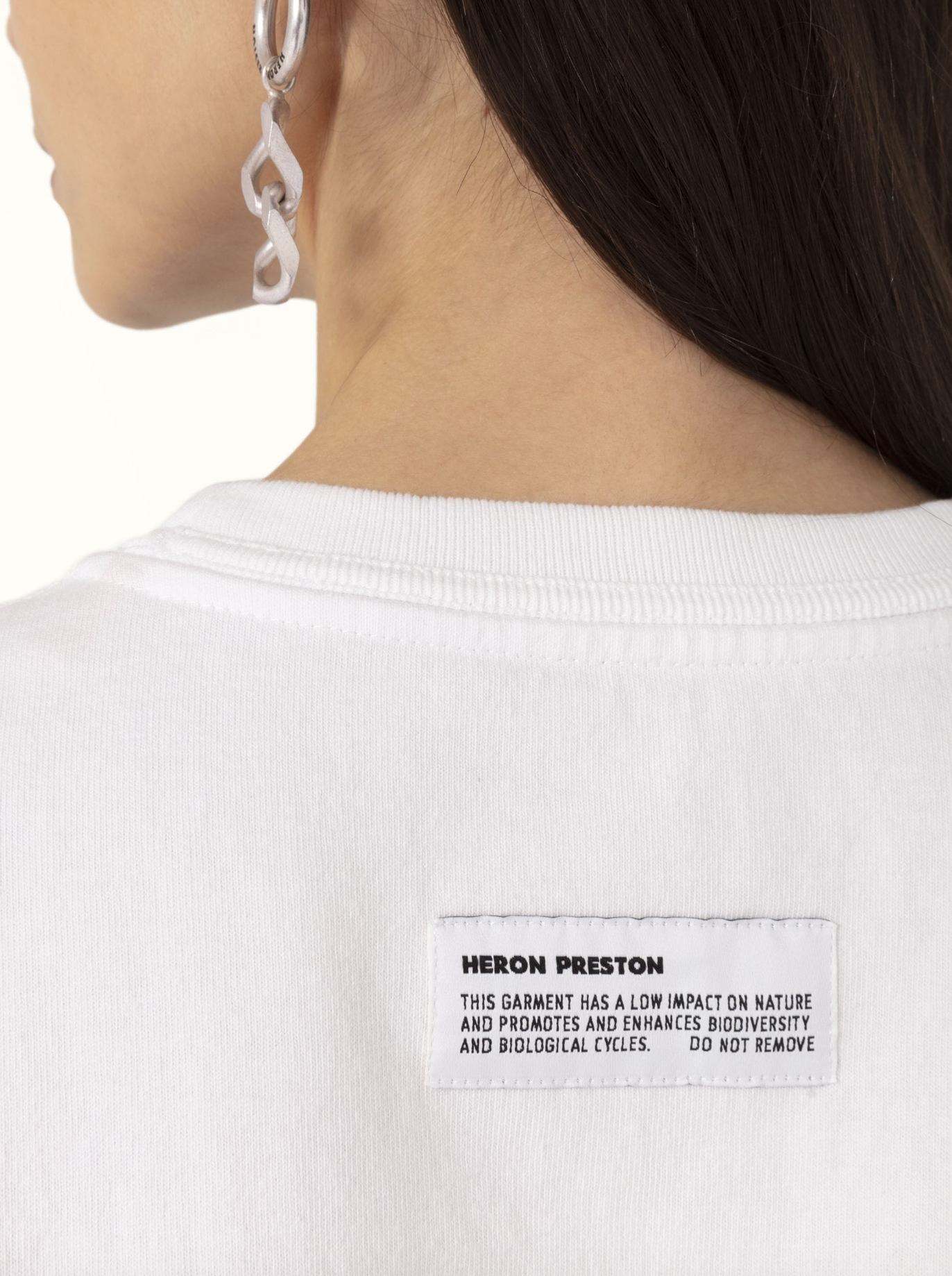 White Cotton Women T-Shirt